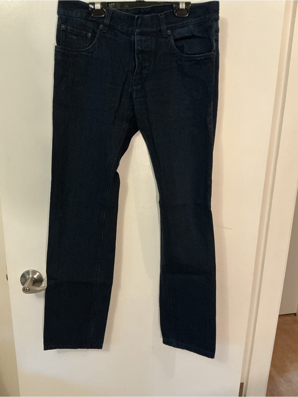 Prada Men's Slim Jeans in Dark Blue